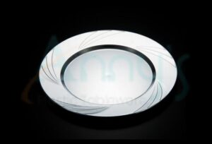 Elegant Round Silver Plastic Disposable Plate-APC01