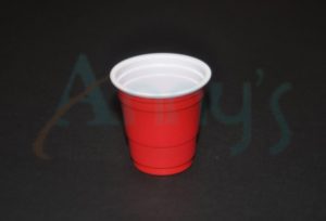 52ml(1.75oz) mini red plastic shot cup-AC175