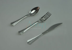 Heavy Weight Silver Plastic Cutlery-ACS008
