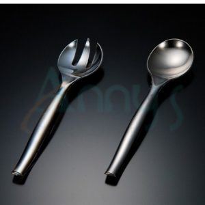 Heavy Weight Plastic Silver Utensil Fork and Spoon-ACS015