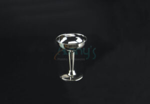 4oz Silver Disposable Plastic Champagne Glass-Two Piece