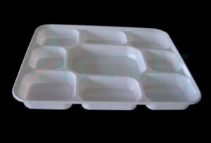 9 Compartment Heavy Weight Disposable Plastic Plate-AP91