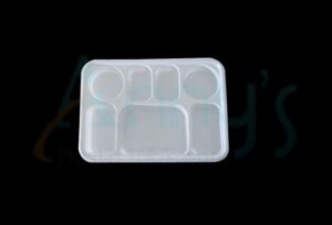 7 Compartment Disposable Plastic Plate thali plate-AP12087