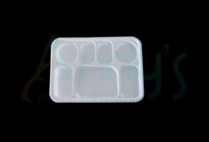 7 Compartment Disposable Plastic Plate thali plate-AP12087
