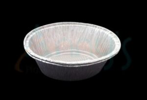 5″x3″ Disposable Aluminum Foil Mini Oval Cake Pan-AFPO008