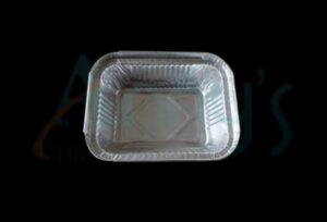 Disposable Aluminum Foil Two Compartment Hot Dog Tray #215 