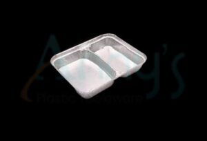 2 Compartment Aluminum Foil Pan-AFPC004