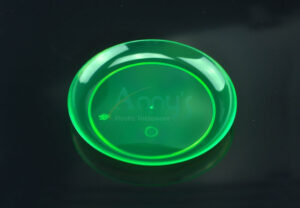 10 inch/26cm Neon Green Round Disposable Plastic Party Plate-APC091025