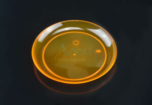 9 inch/23cm Neon Orange Round Disposable Plastic Party Plate-APC0975