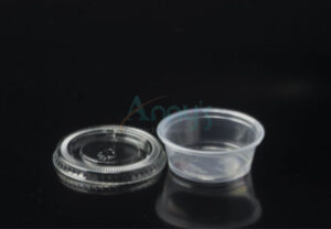 1.5oz disposable plastic PP sauce portion pot, 1.5oz plastic PP souffle cups