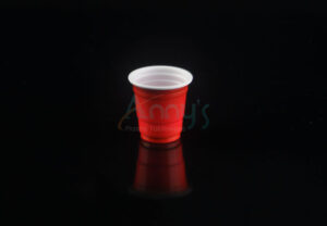 1.75oz red plastic cup, 2oz disposable red party cups