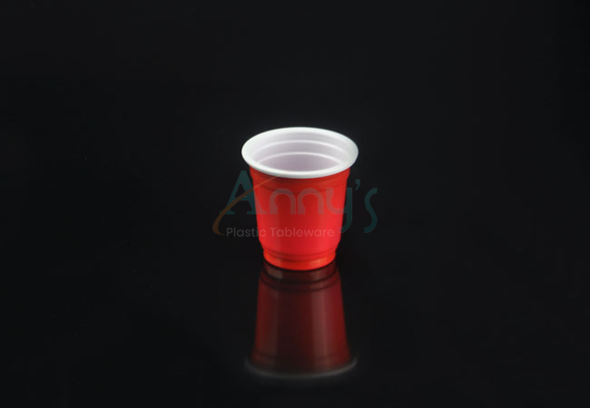 Red Plastic Cup Shot Glasses - 2oz Mini Red Shot Cup Manufacturer &  Supplier - Anny's Plastic Tableware