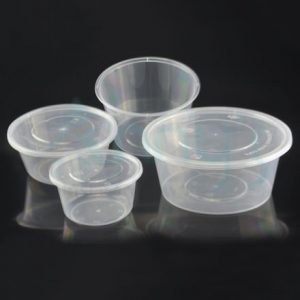 Microwavable Round Plastic Containers with Lids-ARCY01