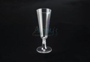 5oz/150ml Clear Disposable Plastic Champagne Flute, 2pc-ACG559