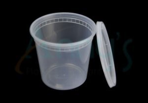 24oz/750ml Plastic Microwaveable Deli Container With Lid-ARCY03-24