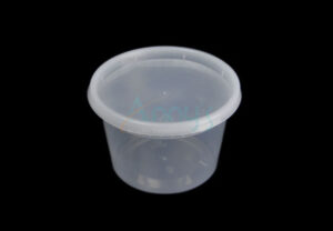 16oz microwaveable takeout soup deli pot with lid, 500ml microwaveable soup deli container with lid