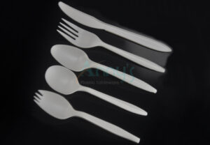 Light Weight Cheap Range Corn Starch Biodegradable Disposable Cutlery Spoon Fork Knife-ABCS001