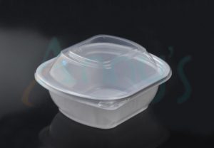 16oz/500ml Disposable Plastic PET Salad Container with Lid-ABET1602