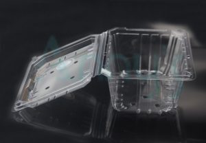 Vented Disposable Plastic PET Clamshell Containers-EFC005