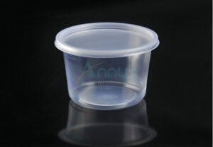 16oz disposable plastic PP deli container with lid, 500cc disposable plastic deli pot with lid