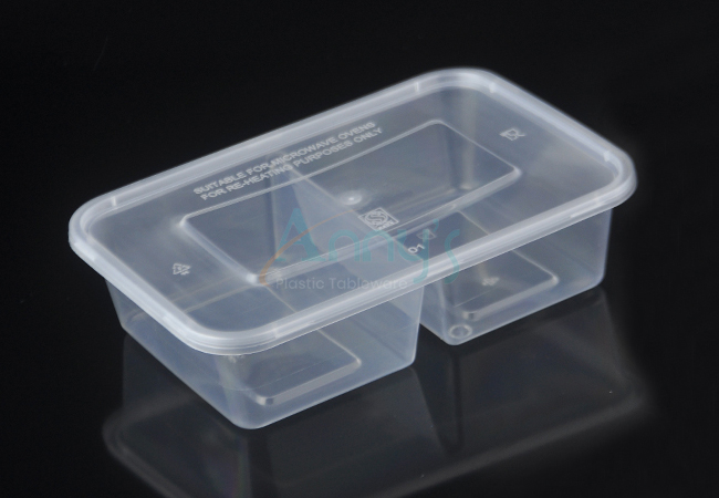 Microwavable Plastic Container Rectangular 650ml – Biz Asia