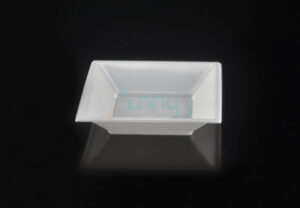 7" square disposable plastic bowls