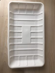 compostable cornstarch supermarket food trays