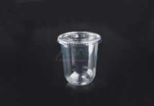16oz disposable plastic PET cold cups for ice coffee, 480ml PET cold milk cups with lids